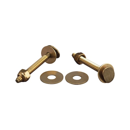 Plumb Pak Plumb Pak Toilet Bolt Set Brass, PK2 PP830-49